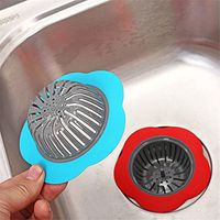 ❤Ywoow❤ ? Kitchen Water Sink Strainer Cover Floor Drain Plug Bath Catcher Drain Plug Drain Protector Fits Over Drains to Prevent Clogs