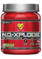 BSN N.O.-XPLODE Pre-Workout Supplement with Creatine, Beta-Alanine, and Energy, Flavor: Green Apple, 36 Servings