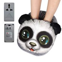 Electric Foot Warmer Heating Back Feet Warming Relax Muscles Bedroom Office Cordless Under Desk 2 Temperature Settings Shoes for Plantar Fasciitis with Voltage Converter (110V to 220V)