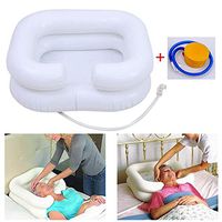 Washbasin Shampoo Bowl, Disabled/Elderly/Pregnancy/Bed Inflatable Pump Drain Hose Inflatable Shampoo