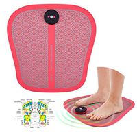 Rechargeable USB EMS Foot Massage Mat Foldable EVA Massager Pad 6 Adjustable Massaging Mode 9 Intensity Levels Vibration Muscle