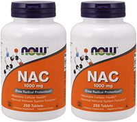 Now NAC 1000 mg, 250 Tablets, (Pack of 2) - N Acetyl Cysteine