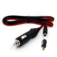 12V-24V DC Car Charger Auto Power Supply Cable - Car Cigarette Lighter Male Plug 4FT Car Cigarette Lighter Cable to DC 5.5mm x 2.1mm / 4.0mm x1.7mm Connector, 2 Plugs Suitable for Most Device