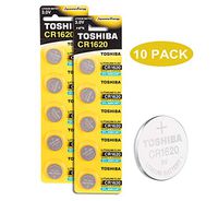 Toshiba CR1620 3V Lithium Coin Cell Battery Pack of 10