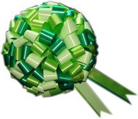 Wedding Car Ribbon Kits of 10 METRES Ribbon with Bows (10m Ribbon with 1 Bow, Lime)