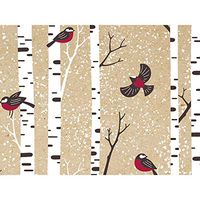 Kraft Cardinal Forest 30" x 25' Gift Wrap Roll