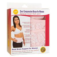 Back Support Brace for Women, Lumbar Support Belt, Posture Corrector with Zero Compression Back Brace