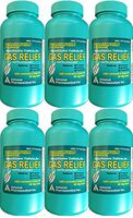 Simethicone 80 mg Anti-Gas Mint Flavor Chewable Tablets Generic for Mylanta Gas, Gas-X Regular For Fast Relief of Acid Indigestion Heartburn Sour Stomach Gas and Bloating 100 Chewable Tablets per Bottle Pack of 6 Bottles Total 600 Tablets