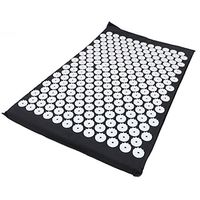 EISHOW Massager Massage Cushion Acupressure Mattress Acupuncture Pain Relieve Stress Spike Yoga Mat Acupuncture Pillow (Black(Mat))