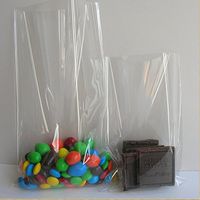 200x Clear Flat Cello/cellophane Treat Bag 6x8 Inch(1.2mil) Gift Basket Supplies