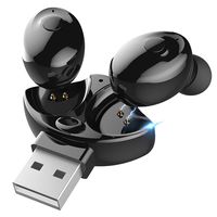 Wireless Earbuds,Bluetooth 5.0 Sports Hi-Fi Earbuds -True Wireless Earbuds Bluetooth Headphones Deep Bass Stereo Sound Wireless Headsets, Built-in Microphone (Black)