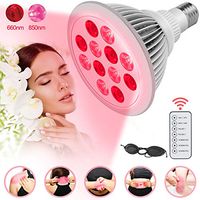 Red-Light Therapy with Remote Control 24W 850nm 660nm Pulsed Light Therapy Device Infrared Light Therapy Red with Eyes Mask