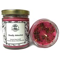 Deadly Attraction 8 oz Soy Herbal Spell Candle for Seduction, Passion, Lust & Attraction Hoodoo Wiccan Pagan Conjure