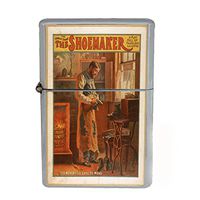 Wind Proof Dual Torch Refillable Lighter Vintage Poster D-117 The Shoemaker Comedy