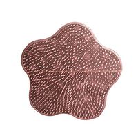 Massager Mat, 2PCS Shower Foot Back Massager Mat Scrubber Cleaner Bathroom Non Slip Cushion with Suction Cup (Pink)