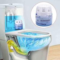 Kuerqi Automatic Toilet Bowl Cleaner, Toilet Tank and Bathroom Cleaning System Magic Flush Bottled Helper Blue Bubble Amazing