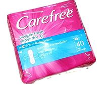 CAREFREE OXYGEN Fresh Super Dry Panty Liners 40 count Individual wrapped( by send you happiness)