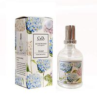 C&D Natural Extract Air Freshener Home Mist Spray Neutralizer Room Odor Eliminator Pack of 2, 50ml Each (Ocean)