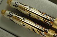 Cross Executive Companion Special Edition Century II Botanica Golden Magnolia with 23KT Gold Inlays and appointments Ballpoint Pen and 0.7mm Pencil Set A Great Gift to Anyone of Importance
