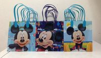 Disney Mickey Mouse Party Favor Goodie Small Gift Bags 12