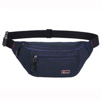 DAITET Fanny Pack for Men, Women, Kids,Outdoors,Large Capacity Workout Waist Bag Adjustable Belt, Waterproof Travel Bag, Running Bag fit for iPhone Samsung (Upgrade Navy Blue)