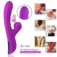 Geloo Powerful Vibrate Wand Massager with 10 Magic Vibrartion Modes, Whisper Quiet, Waterproof, Handheld, Cordless for Neck Shoulder Back Body Massage, Sports Recovery & Muscle Aches