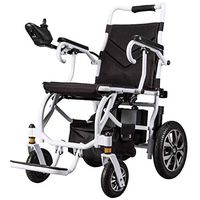 Electric Wheelchair Deluxe Stable Power Compact Travel Wheelchair,20kg Lightweight Folding,150kg/330lbs Loads,Li-Ion Battery(Most Compact on The Market),12amperelithiumbattery