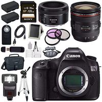 Canon EOS 5DS-R 5DSR DSLR Camera + EF 24-70mm f/4L IS USM Lens + Canon EF 50mm f/1.8 STM Lens + LPE-6 Lithium Ion Battery + Canon 100ES EOS shoulder bag Bundle 11
