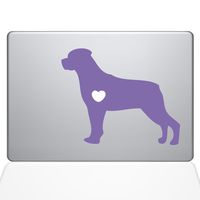 The Decal Guru I Love My Rottweiler Decal Vinyl Sticker, 11" MacBook Air, Lavender (1484-MAC-11A-LAV)