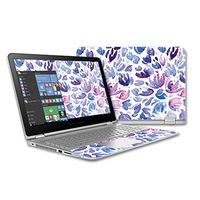 Mightyskins Skin Compatible with Hp Envy X360 15 (2015) Laptop - Blue Petals | Protective, Durable, and Unique Vinyl Decal Wrap Cover | Easy to Apply, Remove, and Change Styles | Made in The USA