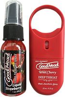 His & Hers Cherry Berry Oral Spray Set With Gel Pillowpack-3 piece set by GoodHead by 7th Heaven Bundle