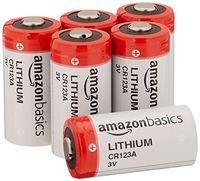 AmazonBasics Lithium CR123a 3 Volt Battery - Pack of 6