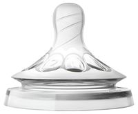 Philips Avent Natural Baby Bottle Nipple, Slow Flow Nipple 1M+, 2pk, SCF652/23