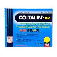 Coltalin-DM - Cold Tablets (Cold & Cough Formula) (36 Tablets) (1 Box)