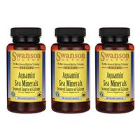 Swanson Aquamin Sea Minerals: Red Mineral Algae 60 Veg Capsules (3 Pack)