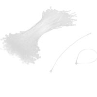 uxcell Plastic Household Shop Self Locking Clothes Cable Tie Fasten 500 PCS White