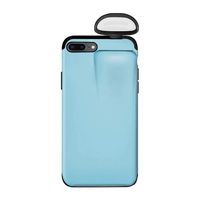 Cigou 2 in 1 Wireless Headset Set Protection Compatible with iPhone 7 Plus/8 Plus and for AirPods (Blue)