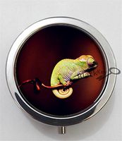 BlackKey Chameleon 3-Compartment Decorative Pocket Gift Box Case Organizer for Pill, Color 1 -2231