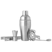 Wyndham House Cocktail Shaker Set for the Home Bar, Stainless Steel, 5-Piece