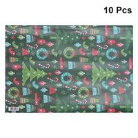 Toyvian Christmas Wrapping Paper Decorative Holiday Flower Book Wrapping Crafting Paper