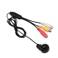 Tihebeyan HD 170°Wide Angle Camera, 8 LED IR Night Vision Camera Audio and Video FPV Micro Camera, Mini Security Camera, PAL Model