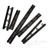 Black Spring Steel Corset Busks, 16"