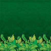Jungle Foliage Backdrop Party Accessory (1 Count) (1/pkg) Pkg/6