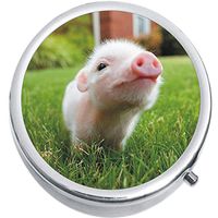 Baby Pig Medicine Vitamin Compact Pill Box
