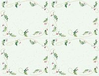 Great Papers! 8.5" x 11" Imprintable stationery, Holly Bunch (956234)