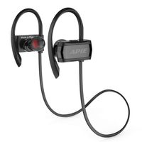 SUMLIB Bluetooth Headphones, Wireless Earbuds Bluetooth 4.2 with Microphone Sport Stereo Headset, Stereo Neckband Headset, Premium Sound with Bass, Noise Cancelling-Black