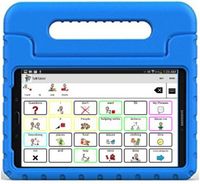 Speech Tablet All-in-1 AAC Symbols-Based (AAC Device) with 7 inch Galaxy Android Tablet, TalkTablet Speech app, Case (Choose from 7 Colors) for Autism or Aphasia, TOLL-Free Technical Support