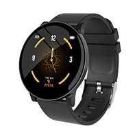 Bluetooth Smart Watch Fitness Tracker, Touch Screen Smart Watches Wrist Smartwatch Watch Cell Phone Heart Rate Monitor IP67 Waterproof Sport Pedometer Compatible Android iOS for Women Men Kids Black