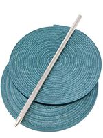 Highland Group, Baseball and Softball Glove Lace Kit, 2 Leather Laces, Leather Lacing Needle (Teal)