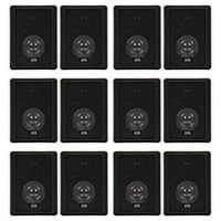 Acoustic Audio 151B Indoor Outdoor 2 Way Speakers 3600 Watt Black 6 Pair Pack 151B-6Pr